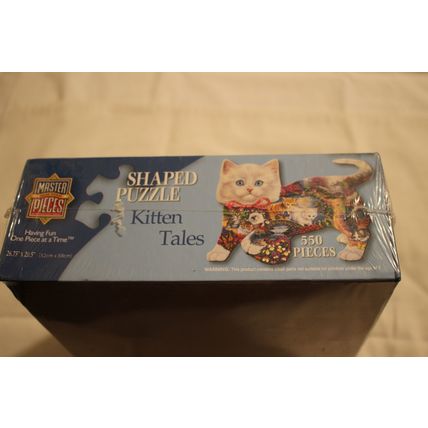 KITTEN TALES 550 PIECE SHAPED PUZZLE MOSTLY SEALED