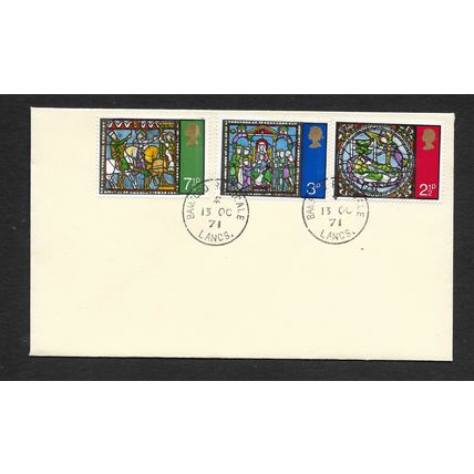 GREAT BRITAIN 1971 13th OCT CHRISTMAS SG 894 / 896 3V PLAIN FIRST DAY COVER#4