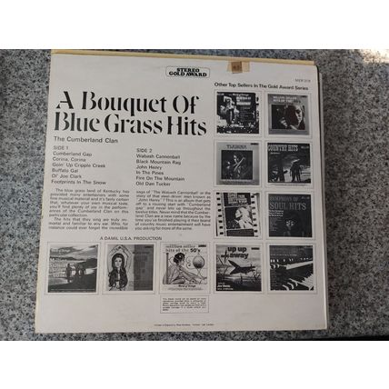 The Cumberland Clan – A Bouquet Of Blue Grass Hits (MER319) 1970 (LP)