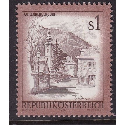 Austria 1975 Kahlenbergerdorf 1s Mint No Gum SG 1676 VGC