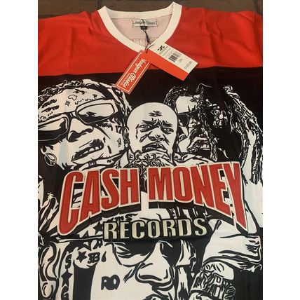 CASH MONEY Headgear Classics Hockey Red Jersey ~Never Worn~ XL XXL