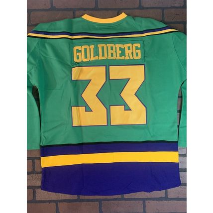 MIGHTY DUCKS (Goldberg) Headgear Classics Hockey Green Jersey ~Never Worn~ 2XL