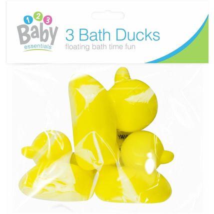 3 x Baby Bath Time Small Plastic Duck Set Fun Toys Water Play Toddlers Kids