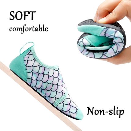 JIASUQI Toddler Water Shoes Boys Girls Quick Dry Beach Shoes Barefoot Swim Aqua