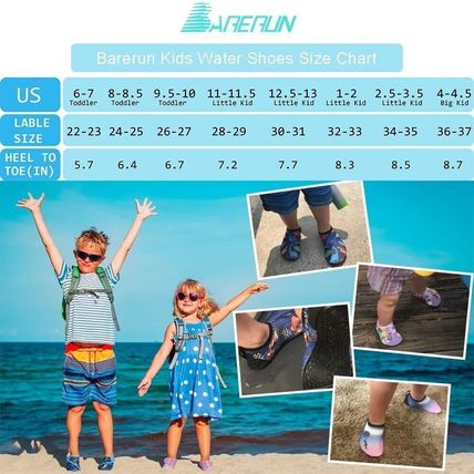 JIASUQI Toddler Water Shoes Boys Girls Quick Dry Beach Shoes Barefoot Swim Aqua