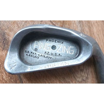 Ping Zing Karsten 4 Iron, Black Dot, Ping Steel Shaft Nice Ping Grips