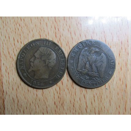 France 1856BB Napoleon III 5 Centimes Coin