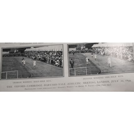 Oxford-Cambridge-Harvard-Yale Athletic Meeting, London July 22, 1899 Harper's W