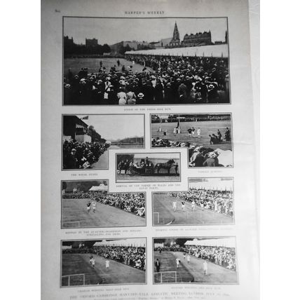 Oxford-Cambridge-Harvard-Yale Athletic Meeting, London July 22, 1899 Harper's W