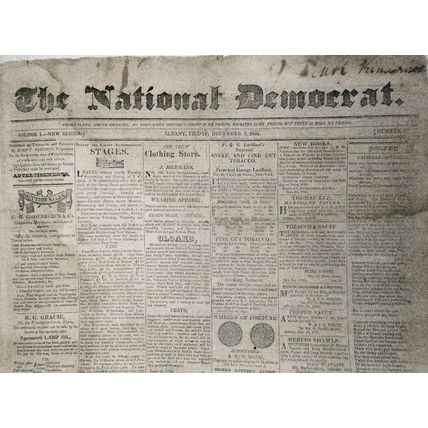 The National Democrat, December 3, 1824, Albany, New Y.