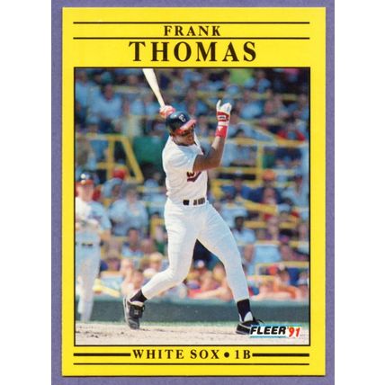 Frank Thomas 1991 Fleer #138 Chicago White Sox