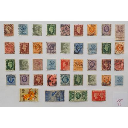 BRITISH STAMPS - VARIOUS DENOMINATIONS. LOT 95. (see description)