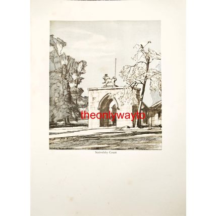 Scrivelsby Court, Lincolnshire, Book Illustration (Print), 1936