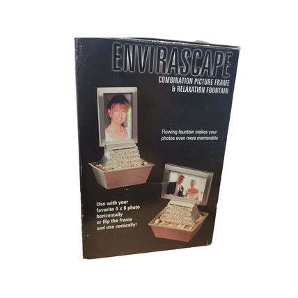 Homedics Envirascape Combination Picture Frame & Relaxation Fountain 4"x6" Photo