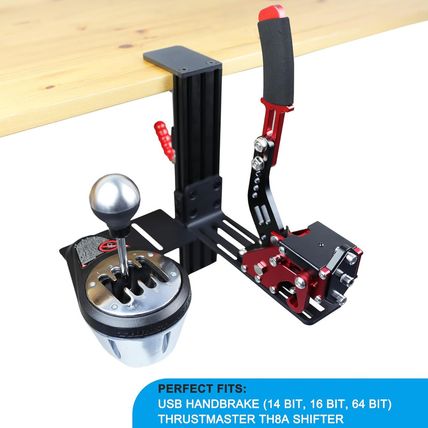 Racing Sim Shifter & Handbrake Desk Mount Clamp Compatible with Logitech G Drivi