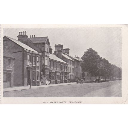 ED220 DUNSTABLE - HIGH STREET SOUTH. PRINTED POSTCARD