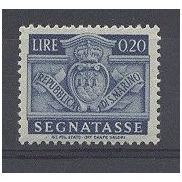 SanMarino.D312 20c Blue.Mounted Mint.nb11