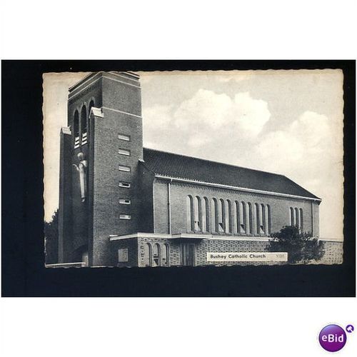 Hertfordshire BUSHEY Catholic Church Postcard by H.Reid (1036)
