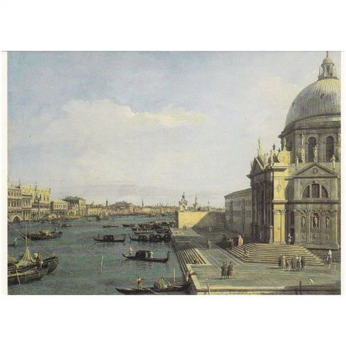 Colour Postcard - Venice - Sant Maria della Salute & the Canal by Canaletto