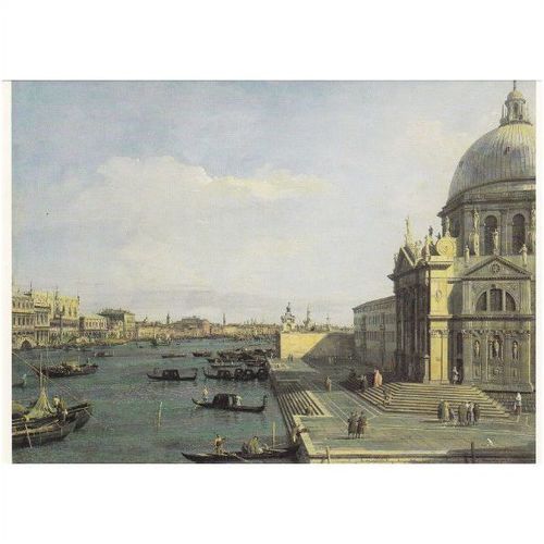 Colour Postcard - Venice - Sant Maria della Salute & the Canal by Canaletto