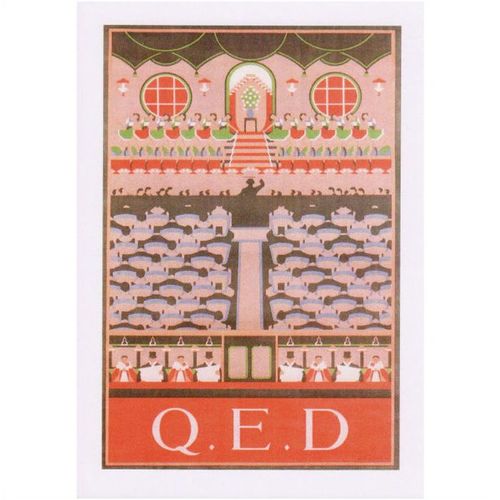 Railway Poster Art Postcard London Undergound Q.E.D Margaret Calkin James 1929
