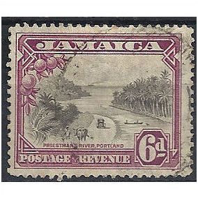 Jamaica 1932 SG113 6dGrey-Black & Purple Fine Used . . .