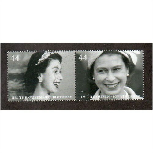 2006 (SE~TE PAIR) 44P '80TH BIRTHDAY OF THE QUEEN' FINE USED (EBID31-255)