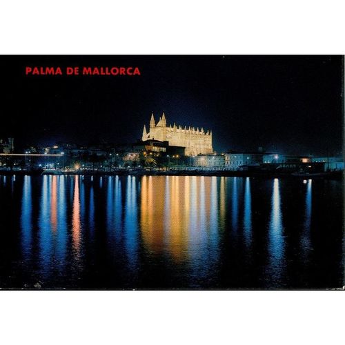 Spain Postcard 1974 - Palma De Mallorca - La Catedral - Vista Nocturna - 159
