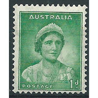 Australia 1937 SG165 1d Emerald Green Perf 13.5x14 Mounted Mint ....