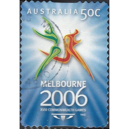 AUSTRALIA, SPORT, Melbourne Commonwealth Games, blue 2006, 50c, #9