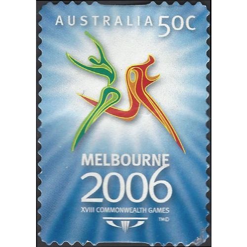 AUSTRALIA, SPORT, Melbourne Commonwealth Games, blue 2006, 50c, #8