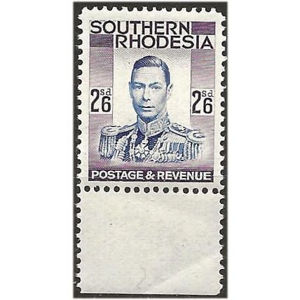 Southern Rhodesia 1937 SG51 2/6d Ultramarine & Purple Unmounted Mint . .. .