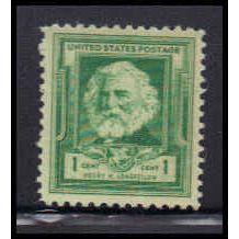 864 1c Henry Longfellow Fine MNH KA4051
