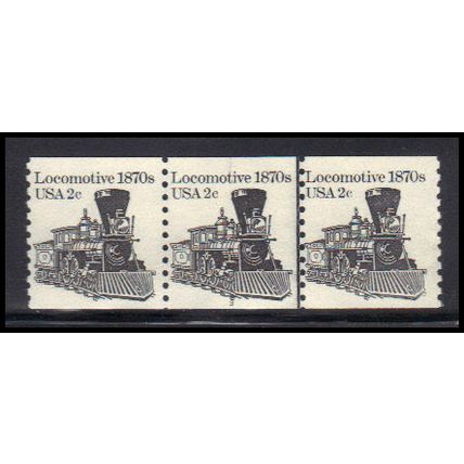 1897A 2c Locomotive Barely Clears MNH Dry Gum PNC 3/3 KA9360
