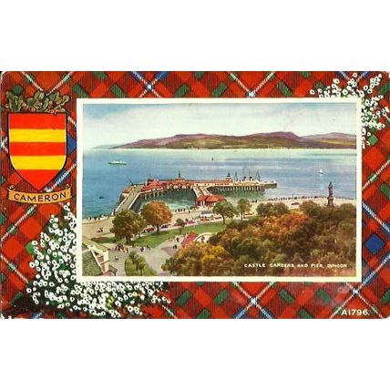 Argyllshire DUNOON Castle Gardens Art Colour Postcard (Valentine A1796)