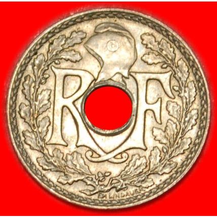 HOLE * FRANCE 5 CENTIMES .1939.! UNC! UNCOMMON CONDITION!★LOW START★NO RESERVE