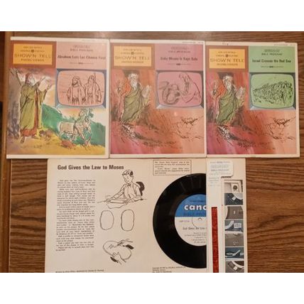 LOT of 6: Show N Tell Religious Records and Film Strips : Lot # 4 FREE Shipping