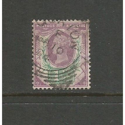 GB Stamp QV 1887 Jubilee Issue 1 1/2d Purple And Green SG 198 Used