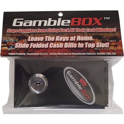 Gamble lock Box leave keys home slip casino cash wins in slot to go home with $$