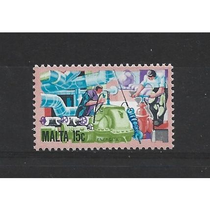 Malta.SG677 15c Energy.Mounted Mint.May25