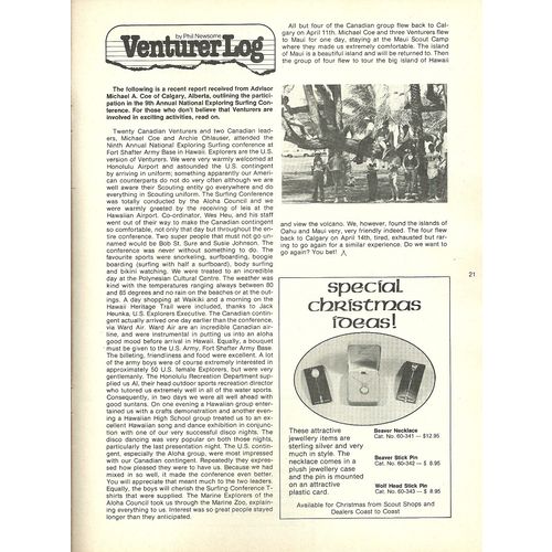 Scouts Canada Leader Magazine November 1979 Volume 10 Number 3 Craft Ideas