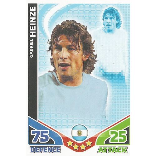 Match Attax - World Cup 2010: Argentina - Defender, Heinze