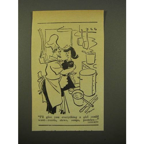 1947 Cartoon from Liberty Magazine - Girl Could Want
