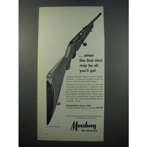 1965 Mossberg Chuckster Model 640K Rifle Ad