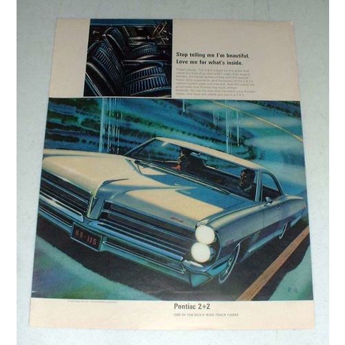 1965 Pontiac 2+2 Car Ad - Love What's Inside