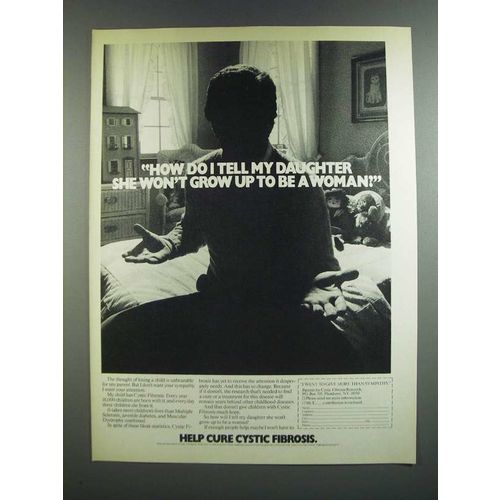 1986 Parents for Cycstic Fibrosis Research Ad - How Do I Tell My Daughter