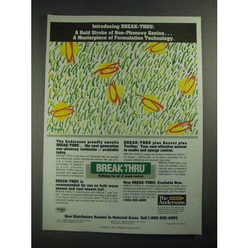 1987 The Andersons Break-Thru Herbicide Ad - A Bold Stroke