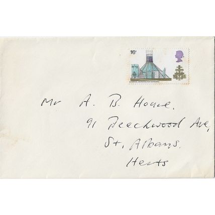 GB 1969 1s6d British Architecture cover unfranked