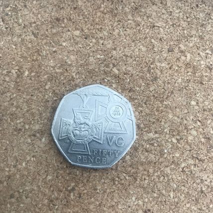 2006 - Victory Cross - 50p Coin - used 1a