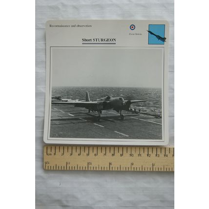 Short Sturgeon - GB - Reconnaissance & Observation - Collectors Club Card